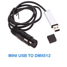USB Controller Adapter DMX Interface DMX512 Stage informatique-commande d'éclairage
