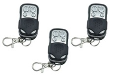 Lot de 3 Télécommandes universelles, à code fixe, avec fréquence de 433,92 MHz, pour portail automatique