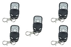 Lot de 5 Télécommandes universelles de portail 433,92 MHz compatible Nice FAAC BFT