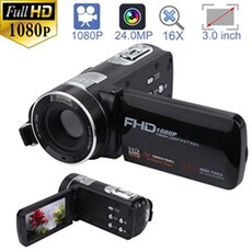 Appareil photo hybride GENERIQUE Caméra vidéo Caméscope HD 1080P 24.0MP Zoom numérique 16X Caméra Vision nocturne wedazano103