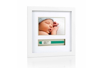 Cadre photo bébé PEARHEAD Cadre de photo et de bracelet d'identification de bébé blanc