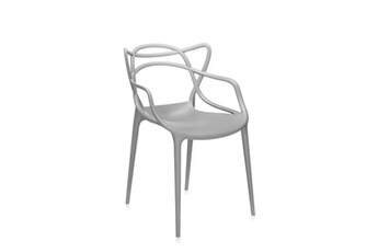 Kartell Chaises set de 2 chaises masters (gris - polypropylène coloré dans la masse)