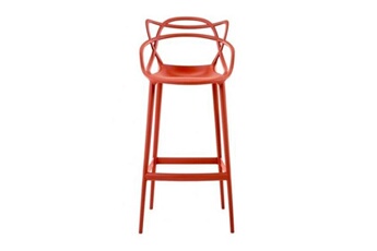 Kartell Tabouret bas tabouret masters stool h 75 cm (orange rouille - polycarbonate coloré dans la masse)