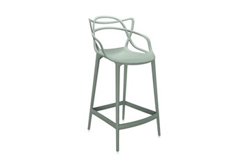 Kartell Tabouret bas tabouret masters stool h 65 cm (vert sauge - polycarbonate coloré dans la masse)