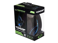 EGH300B - Gaming - micro-casque - circum-aural - filaire - jack 3,5mm - isolation acoustique - bleu condor