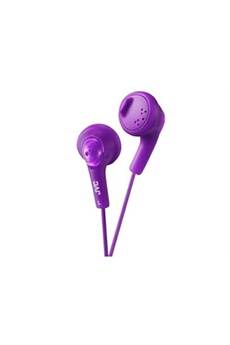 Ecouteurs Jvc HA-F14 Gumy phones - Ecouteurs - embout auriculaire - filaire - jack 3,5mm - violet
