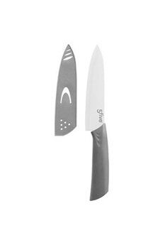 couteau five simply smart - couteau en céramique zirco 27cm gris