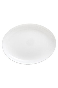 platerie de service secret de gourmet - assiette de présentation en verre jeanne 33cm blanc