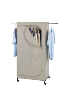 armoire wenko - armoire penderie tissu balance - l. 75 x h. 160 cm - taupe - balance