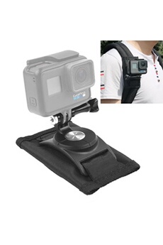 Caméra sport High-Tech Place Accessoires Gopro Support 360 degrés rotation rapide libération sangle montage épaule sac à dos pour GoPro HERO6 / 5/5 Session / 4 Session / 4/3 + /