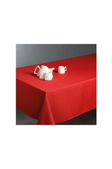 nappe de table atmosphera nappe anti taches rectangulaire 150 x 300 cm - bordeaux