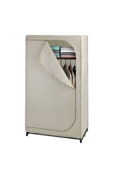 armoire wenko - armoire penderie tissu balance - l. 90 x h. 160 cm - taupe - balance