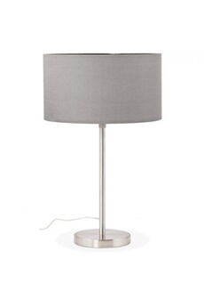 lampe à poser kokoon design lampe de table tigua grey 36x36x79 cm