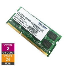 Barrette Mémoire 2Go RAM DDR3 Memory PSD32G13332S SO-DIMM PC3-10600S
