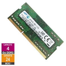 Barrette Mémoire Samsung Barrette Mémoire 4Go Ram Ddr3 Samsung M471B5173Eb0-Yk0 So-Dimm Pc3L-12800S 1Rx8 691740-001