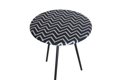 Table Bhp Table D Appoint Noir Et Blanc Mdf B154285 Darty