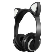 Ecouteurs GENERIQUE Cat Ear Seven-couleur stéréo Bluetooth Illuminated Casque Casque Wenaxibe 094