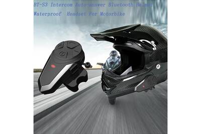 Accessoires Velo Aucune Casque Bluetooth Etanche A Reponse Automatique Interphone Bt S3 Pour Moto Darty