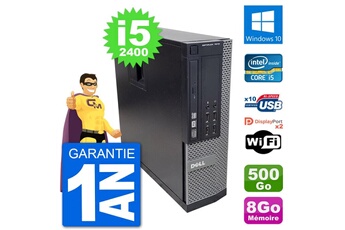 PC De Bureau Dell PC Dell 7010 Sff Intel Core i5-2400 Ram 8Go Disque Dur 500Go Windows 10 WiFi