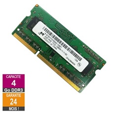 Barrette Mémoire 4Go RAM DDR3 MT8KTF51264HZ-1G6E1 SO-DIMM PC3L-12800S 1Rx8 691740-005
