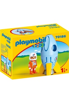 Playmobil PLAYMOBIL Playmobil 70186 1.2.3 - fusée et astronaute