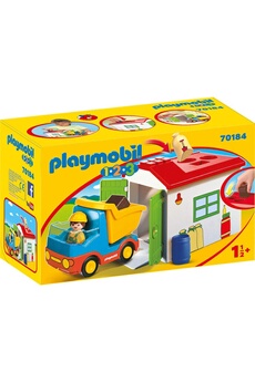 Playmobil PLAYMOBIL Playmobil 70184 - 1.2.3 - ouvrier avec camion et garage