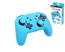 Kit de protection Bleu Néon pour manette Nintendo Switch Pro