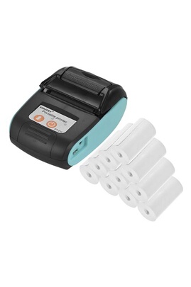 Imprimante d'étiquettes PeriPage Aibecy Imprimante de poche 58mm de reçu de  l'imprimante thermique portable GOOJPRT PT-210 pour la logistique des  usines de restaurants de magasins de