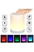 Docooler Lampe de Chevet LED Touch Rechargeable par USB Smart Coloré RGB LED Veilleuse Sans fil BT Haut-parleur Commande Tactile Dimmable Lampe Ambiance photo 1