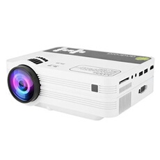Generique Blanc Vidéoprojecteurs Full Hd Android 6.0 Wifi Bluetooth Led Tv Beamer