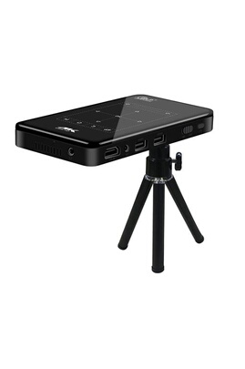 Vidéoprojecteur GENERIQUE Mini Portable 3D HD Smart Projecteur de poche DLP  HDMI USB Home Cinéma Media Player (Prise UE)