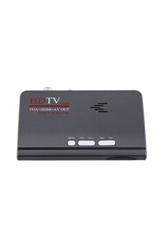 Montage et connectique PC GENERIQUE FULL HD 1080P Décodeur HDMI avec télécommande, DVB-T2 Convertisseur Récepteur Tuner TV Box Numérique TV avec Port VGA