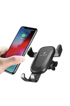 Chargeur pour téléphone mobile XEPTIO Support universel de voiture avec Chargeur sans Fil QI Wireless à Induction pour Xiaomi Mi A3 (MIA3) - Station de Chargement Fast Charge avec Patch