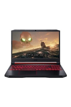 PC portable Acer Nitro 5 AN515-54-70TP - Intel Core i7 - 9750H / 2.6 GHz - Win 10 Familiale 64 bits - GF GTX 1650 - 8 Go RAM - 256 Go SSD + 1 To HDD - 15.6" IPS 1920