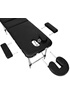 Tectake Table de massage Pliante 3 Zones Aluminium Portable + Housse - noir photo 2