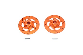 Circuit voitures AUCUNE 2 pcs disque de frein rotor anti rouille pour traxxas udr 1/7 rc illimité desert racer orange