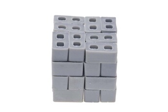 Autre jeux éducatifs et électroniques AUCUNE Nouveau 56 pcs mini ciment ciment briques construisez votre propre petit mur mini briques rouges gris