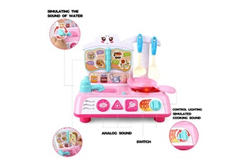 Autre jeux éducatifs et électroniques AUCUNE La boîte de vaisselle de cuisine est un ensemble de cuisson doux pour les enfants d'âge préscolaire educational kitche rose