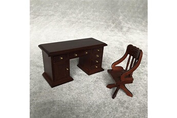 Poupée AUCUNE Miniature vintage chaise de bureau 1:12 mini maison de poupée mignon maison mini vintage meubles coloré