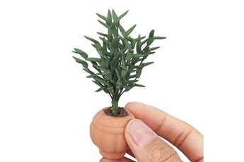 Maquette GENERIQUE Artificielle 1/12 maison de poupée fleur miniature exquise plante verte ornement décor vert
