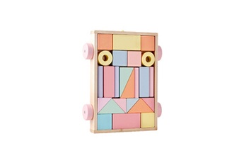 Autre jeux éducatifs et électroniques AUCUNE Puzzle en bois casse-tête jouet tangram puzzle smart colorful (24 pièces) rose