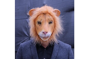Autres jeux créatifs AUCUNE Masque comique masquerade lion head mask animal cosplay costume the latex mask
