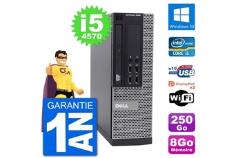PC De Bureau Dell PC Dell 9020 Sff Intel Core i5-4570 Ram 8Go Disque Dur 250Go Windows 10 WiFi
