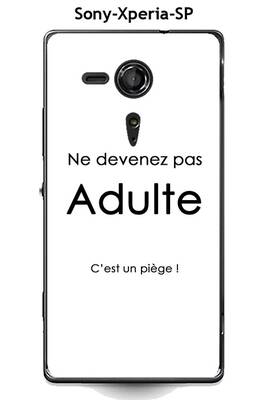 Coque Smartphone Onozo Coque Sony Xperia Sp Design Citation Adulte Texte Noir Fond Blanc Darty