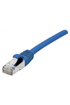 Câbles réseau Komelec Micro KOMELEC FRANCE Câble Ethernet Cat 6a 10m S/ftp Snagless Lsoh Bleu
