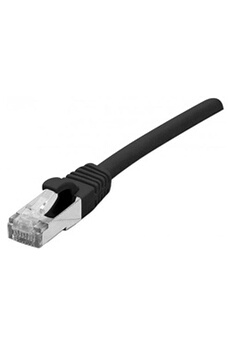 Câbles réseau Komelec Micro KOMELEC Câble Ethernet Cat 6a 10m S/ftp Snagless Lsoh Noir