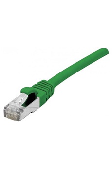 Câbles réseau Komelec Micro KOMELEC FRANCE Câble Ethernet Cat 6a 10m S/ftp Snagless Lsoh Vert