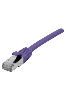 Câbles réseau Komelec Micro KOMELEC FRANCE Câble Ethernet Cat 6a 10m S/ftp Snagless Lsoh Violet