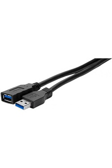 Cables USB Komelec Micro KOMELEC FRANCE Rallonge Usb 3.0 Noir 1m