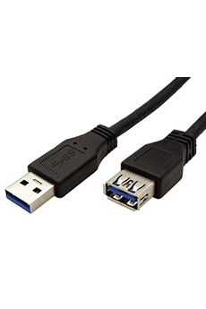 Cables USB Komelec Micro KOMELEC FRANCE Rallonge Usb 3.0 Noir 5m